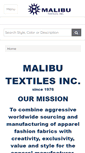 Mobile Screenshot of malibutextiles.com